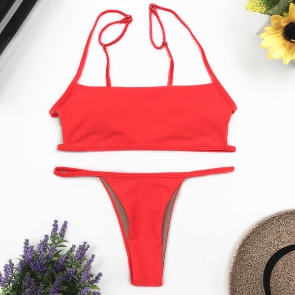 ‘Monika’ Bikini Set - Red - Picture 4 of 4